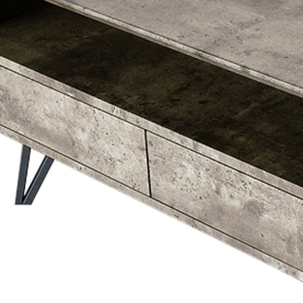 Patterdale Modern Concrete Effect TV Cabinet | Grey