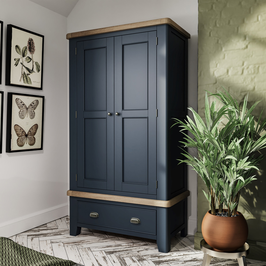 Blue cupboard deals for bedroom